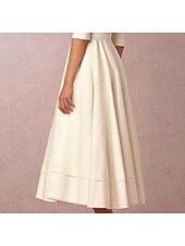 cheap Little White Dresses-Beach Wedding Beach Simple Wedding Dresses A-Line V Neck Sleeveless Court Train Satin Bridal Gowns With Pleats Ruched dress to impress 2025