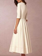 cheap Little White Dresses-Beach Wedding Beach Simple Wedding Dresses A-Line V Neck Sleeveless Court Train Satin Bridal Gowns With Pleats Ruched dress to impress 2025