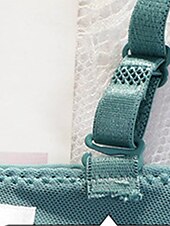 abordables Sostenes-Sujetadores inalámbricos para mujer, con doble tirante, ajustables, cobertura total, escote en V, transpirables, color puro, con gancho&amp;amp;Sujetador casual diario de nailon con escote en V, color