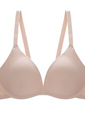 abordables Sostenes-Sujetadores inalámbricos para mujer, con doble tirante, ajustables, cobertura total, escote en V, transpirables, color puro, con gancho&amp;amp;Sujetador casual diario de nailon con escote en V, color