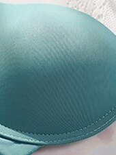 abordables Sostenes-Sujetadores inalámbricos para mujer, con doble tirante, ajustables, cobertura total, escote en V, transpirables, color puro, con gancho&amp;amp;Sujetador casual diario de nailon con escote en V, color