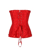 voordelige Rococo-Rococo Overbuste korset Gemaskerd Bal Hoog korset Cosplay Grote maten Dames Buikcontrole Push-up Jacquard Grote maten Maskerade Feest Carnaval van Venetië Volwassenen Korset