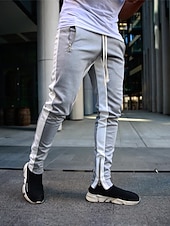 ieftine Picior drept-Bărbați Jogger Pantaloni Pantaloni Sport Buzunar cu Fermoar Fermoare pentru glezne Pantaloni De Atletism Îmbrăcăminte Atletică Primăvară Toamnă Απαλό Confortabil la umezeală Respirabil Gimnastic