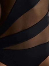 baratos Bodies-Mulheres Normal Maiô Férias Côr Sólida Sem Manga Com Alças Com Transparência Compressão abdominal Festa Diário Normal Preto Vinho Azul Marinha Verão