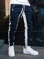 ieftine Picior drept-Bărbați Jogger Pantaloni Pantaloni Sport Buzunar cu Fermoar Fermoare pentru glezne Pantaloni De Atletism Îmbrăcăminte Atletică Primăvară Toamnă Απαλό Confortabil la umezeală Respirabil Gimnastic