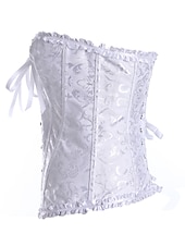 voordelige Rococo-Rococo Overbuste korset Gemaskerd Bal Hoog korset Cosplay Grote maten Dames Buikcontrole Push-up Jacquard Grote maten Maskerade Feest Carnaval van Venetië Volwassenen Korset