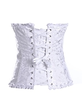 voordelige Rococo-Rococo Overbuste korset Gemaskerd Bal Hoog korset Cosplay Grote maten Dames Buikcontrole Push-up Jacquard Grote maten Maskerade Feest Carnaval van Venetië Volwassenen Korset