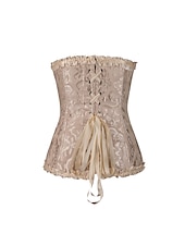 voordelige Rococo-Rococo Overbuste korset Gemaskerd Bal Hoog korset Cosplay Grote maten Dames Buikcontrole Push-up Jacquard Grote maten Maskerade Feest Carnaval van Venetië Volwassenen Korset