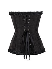 voordelige Rococo-Rococo Overbuste korset Gemaskerd Bal Hoog korset Cosplay Grote maten Dames Buikcontrole Push-up Jacquard Grote maten Maskerade Feest Carnaval van Venetië Volwassenen Korset