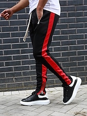 ieftine Picior drept-Bărbați Jogger Pantaloni Pantaloni Sport Buzunar cu Fermoar Fermoare pentru glezne Pantaloni De Atletism Îmbrăcăminte Atletică Primăvară Toamnă Απαλό Confortabil la umezeală Respirabil Gimnastic