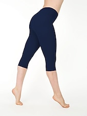 preiswerte Einfarbige Leggings-Damen Casual Sport Leggins Capri-Shorts Scrunch Hintern Shorts Elastische Taille Wadenlänge Hose Täglich Yoga elastisch Baumwollmischung Leicht Sport Hoher Taillenbund Schlank Graues Grün 7 Punkte