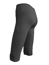 billiga Enkla Leggings-Dam Yogabyxor Solskydd Magkontroll Rumplyft Hög midja Yoga Kondition Gymträning Caprileggings Underdelar Violett Svart Vit sporter Sportkläder Hög Elasisitet Mager