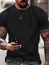 cheap Men&#039;s Funny T shirts-Men&#039;s Graphic Letter Hand T Shirt Papa T Shirt Short Sleeve T shirt 3D Print Crew Neck Shirt Vintage Fashion Designer Outdoor Casual Daily Black Blue Green Summer Clothing Apparel S M L XL XXL 3XL 4XL