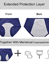cheap Panties-Period Underwear Leak Proof Hipster Cotton Menstrual Panties Women Heavy Flow First Period Starter Kit Briefs Home Outfits