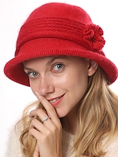 levne Klobouky-Dámské Čepice Beanie Teplá zimní čepice Denní Dovolená Plná / Jednobarevná Úplet Na běžné nošení Běžné / Denní 1 pcs