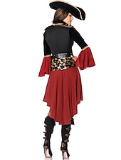 billige Kvinnekolleksjon-Dame Pirat Cosplay kostyme Drakter Til Maskerade Voksne Kjole Belte Strømper