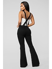 رخيصةأون قيعان-ستايل هبي الثمانينات حفلة تنكرية قيعان الجرس سراويل جينز فتاة القوطي ملابس تنكرية نسائي حفلة تنكرية حفل / مساء فخر موكب شهر الفخر للبالغين بنطلونات