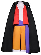 abordables Disfraces de anime-Aventurero del océano Pirata del Sombrero de Paja Animé Traje de cosplay Trajes De Cosplay Disfraz Para Hombre Niños Adulto