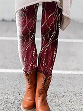 baratos -Mulheres Normal calças justas Leggings Moda Designer Collants Comprimento total Cintura Média Gato dandelion Imprimir Compressão abdominal Butt Lift Conforto Micro-Elástica dia das Bruxas Casual