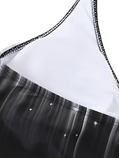 billiga Badessor-Kvinnors normala simkläder baddräkter 2-delad tankini baddräkt halter 2-delad blygsam semester strandkläder ombre rem ärmlösa baddräkter