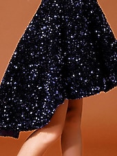 preiswerte Kleider für die Blumenmädchen-Weihnachten Trompete / Meerjungfrau Über dem Knie Wolle Frühling Sommer Blumenmädchenkleider mit Pailetten Kinderkleid für kleine süße Mädchen, passend für 3–14 Jahre Größe 4/Größe 6/Größe 8