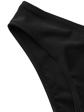 halpa Tankini-uimapuvut-Naisten Normaali Uima-asut Tankini 2 kpl Uimapuku 2-osainen Vaatimattomat uimapuvut Bandeau Olkaimeton Loma Ranta-asut Yhtenäinen väri Olkaimellinen Hihaton Uimapuvut