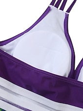 abordables Robes de bain-Femme Grande Taille Maillots de Bain Tankini 2 pièces Robe de Bain Maillot de bain 2 Pièces Maillots de bain modestes Dos ouvert Imprimé pour les grosses poitrines Vacances Le style mignon Floral