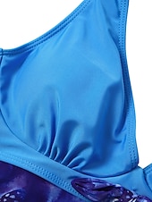abordables Robes de bain-Maillots de bain pour femmes Robes de bain 2 pièces Maillot de bain Tankini coquin Halter 2 pièces Maillot de bain Modeste Robes de bain Push Up Dos ouvert Vacances Plage Détente Imprimé floral V Fil