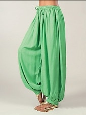 preiswerte weites Bein und hohe Taille-Chinos für Damen mit normalem, weitem Bein, modische Savannah-Jogginghose, volle Länge, mittlere Taille, einfarbig, Kordelzug, Baggy, tiefer Schritt, bequem, mikroelastisch, lässig, Wochenende,