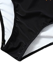 billiga One-piece-baddräkter-Dam Badkläder En bit Monokini Baddräkter Vanligt Baddräkt Magkontroll Ensfärgat Nyans Axelband Semester Standkläder Baddräkter