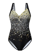 billiga One-piece-baddräkter-Dam Badkläder En bit Monokini Baddräkter Vanligt Baddräkt Magkontroll Ensfärgat Nyans Axelband Semester Standkläder Baddräkter