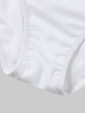 preiswerte Bikini-Sets-Damen Badeanzug Bikinis 2 Stück Cheeky-Bikinihose Bademode Rüschen 2 teilig Rückenfrei Sexy Strandbekleidung Sexy Glatt Einfarbig Trägerlos Ärmellos Badeanzüge