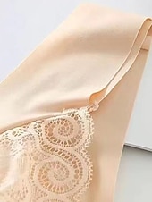 halpa Rintaliivit-naisten langattomat rintaliivit pehmustetut rintaliivit full coverage v kaula hengittävä push up pitsi puhtaan värinen pull-on sulkemispäivä rento päivittäin nylon seksikäs 1kpl musta sininen /