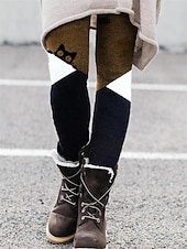 baratos -Mulheres Normal calças justas Leggings Moda Designer Collants Comprimento total Cintura Média Gato dandelion Imprimir Compressão abdominal Butt Lift Conforto Micro-Elástica dia das Bruxas Casual