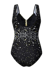 billiga One-piece-baddräkter-Dam Badkläder En bit Monokini Baddräkter Vanligt Baddräkt Magkontroll Ensfärgat Nyans Axelband Semester Standkläder Baddräkter