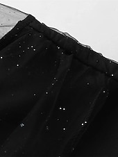 levne černé midi šaty-Dámské Mini šaty Černé šaty Plášťové šaty Semiformální šaty Moderní Sexy šaty Síťovaný rukáv Večerní oslava Koktejlový večírek Šaty pro návrat domů Běžný Čistá barva Dlouhý rukáv Do V Černá Fialov