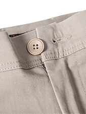 economico Chino-pantaloni cargo da uomo elastico in vita tasche multiple pantaloni a tutta lunghezza casual anelastico tinta unita sport all&#039;aria aperta vita media verde militare nero kaki blu navy s m l xl xxl
