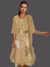 voordelige moeders wikkels-Effen Sjaals Jas Jacket Vrouwen Wrap Moeder's Bruiloft Gast Wraps Dames Elegante Halve Mouw Chiffon Wraps Met Effen Kleur Voor Avondfeest Lente  Herfst dress to impress