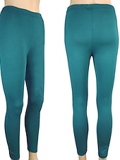 abordables Leggings unis-collants de mode pour femmes leggings pantalons pleine longueur week-end décontracté extensible uni contrôle du ventre bout à bout maigre rose rouge 2xl