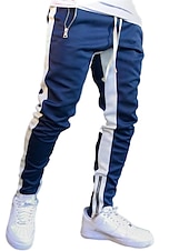 ieftine Picior drept-Bărbați Jogger Pantaloni Pantaloni Sport Buzunar cu Fermoar Fermoare pentru glezne Pantaloni De Atletism Îmbrăcăminte Atletică Primăvară Toamnă Απαλό Confortabil la umezeală Respirabil Gimnastic