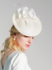 Недорогие Фасцинаторы-шляпа дерби в стиле Кентукки, элегантные пасторальные повязки на голову из абаки с рюшами/вечерний/чаепитие/головной убор с чашкой Мельбурна