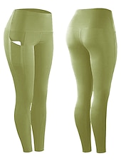 abordables Leggings et collants de yoga-Femme Pantalon de compression Collant Legging Running Course avec poche téléphone Sous Vêtement Plein Air Athlétique Athleisure Hiver Respirable Doux Compression Aptitude Exercice Physique
