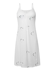 voordelige Valentijnsdag Jurken-Vrouwen's Mini Jurk Casual Jurk Petite Jurk Zomerse Jurk Basis Sexy Casual Vakantie Dagelijks Feest Regelmatige Pasvorm Hart LIEFDE Fruit Mouwloos V Hals Spaghetti Band Ananas Bloemen