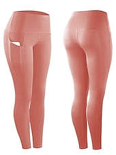 abordables Leggings et collants de yoga-Femme Pantalon de compression Collant Legging Running Course avec poche téléphone Sous Vêtement Plein Air Athlétique Athleisure Hiver Respirable Doux Compression Aptitude Exercice Physique
