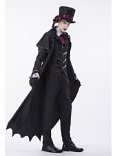 Χαμηλού Κόστους Αποκριάτικες στολές-Vampires Σύνολα Φανταστική φορεσιά ΜΑΣΚΕ παρτυ Steampunk Ενηλίκων Ανδρικά Απόκριες Επίδοση Εύκολες αποκριάτικες στολές Ντύνομαι
