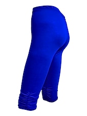 billiga Enkla Leggings-Dam Yogabyxor Solskydd Magkontroll Rumplyft Hög midja Yoga Kondition Gymträning Caprileggings Underdelar Violett Svart Vit sporter Sportkläder Hög Elasisitet Mager