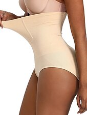 billige Shapewear-Dame Boxershorts Formet Bekledning Mote Formede Klær Korsetter Kort Høy Midje عادي Midjekontroll Rumpeløft Komfort Høy Elastisitet Fritid / hverdag Hud Svart (SVART) Tynn