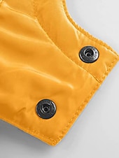 ieftine jachetă activă-Pentru femei Fâș Geacă puffer Palton Izolate Termic cald Fermoar Activ Zilnic Exterior Comfortabil Culoare solidă În aer liber Purtare Zilnică Casul / Zilnic Capișon Fit regulat Manșon Lung