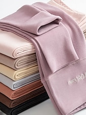 cheap Plain Leggings-Women&#039;s Tights Leggings Thermal Underwear Fashion Ankle-Length High Waist Plain Thermal Warm Tummy Control Butt Lift High Elasticity Casual Daily Nude Black Pink Purple Skinny