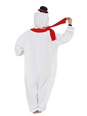 abordables Disfraces de mono-Muñeco de Nieve Pijamas de navidad Disfraz de mono Hombre Mujer Navidad Carnaval Nochebuena Navidad Adultos Fiesta Navidad Pijama Mono